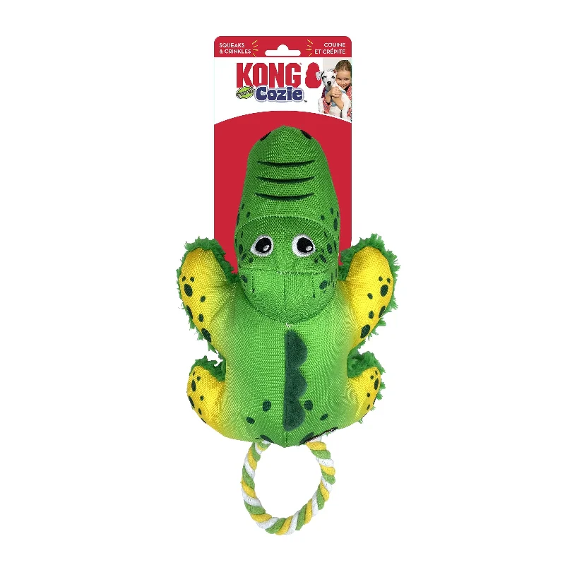 KONG Cozie Tuggz Alligator Medium to Large Dog Toy