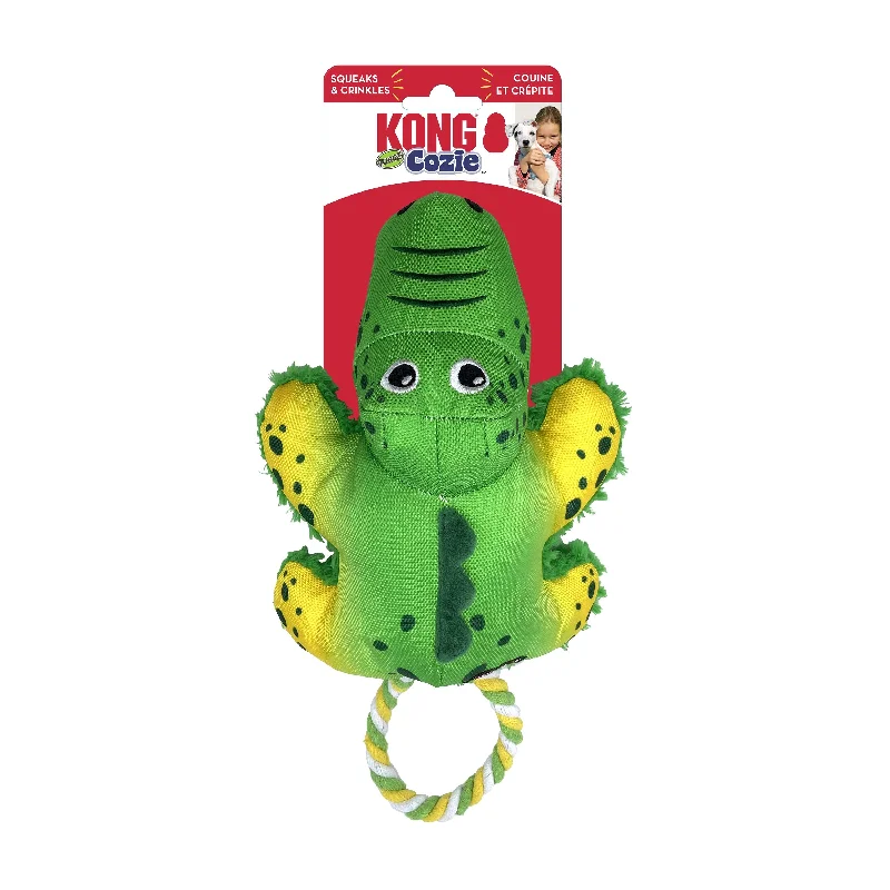 KONG Cozie Tuggz Alligator Small to Medium Dog Toy