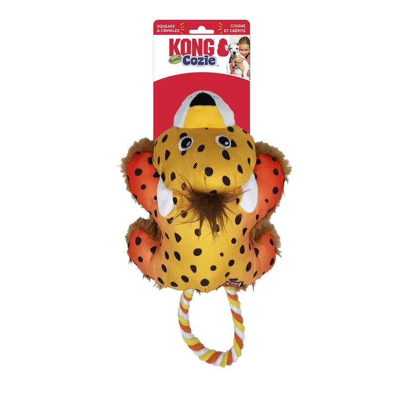 KONG Cozie Tuggz Cheetah Medium to Large Dog Toy