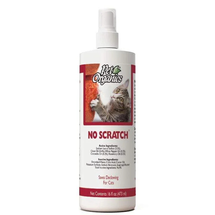 NaturVet Pet Organics No Scratch Spray for Cats