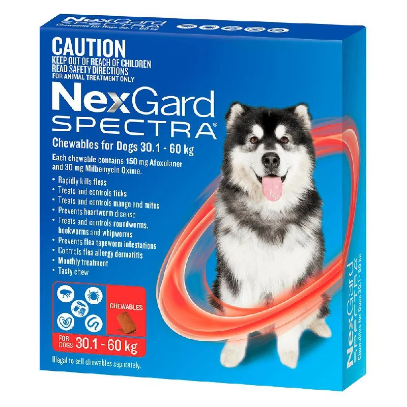 Nexgard Spectra Dog 30.1-60kg Red 6 Pack