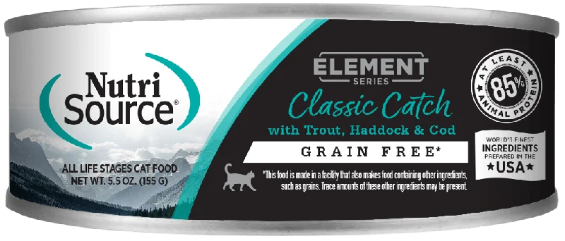 NutriSource Element Series Classic Catch Grain Free Canned Cat Food