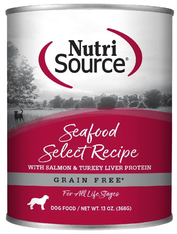 NutriSource Grain Free Seafood Select Canned Dog Food