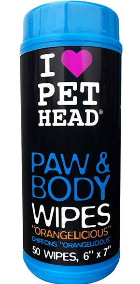 Pet Head Paw and Body Wipes - 50 pack