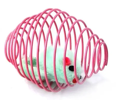 Plush Caged Mouse Cat Toy