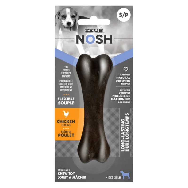 Long-Lasting Puppy Dog Chewing Toy, NOSH FLEXIBLE - Chicken Flavor