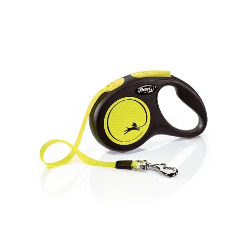 Retractable Leash - New Neon - S Tape 16 ft/5 m