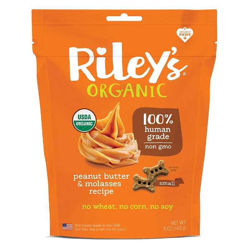 Riley's Organic Peanut Butter and Molasses Dog Treats