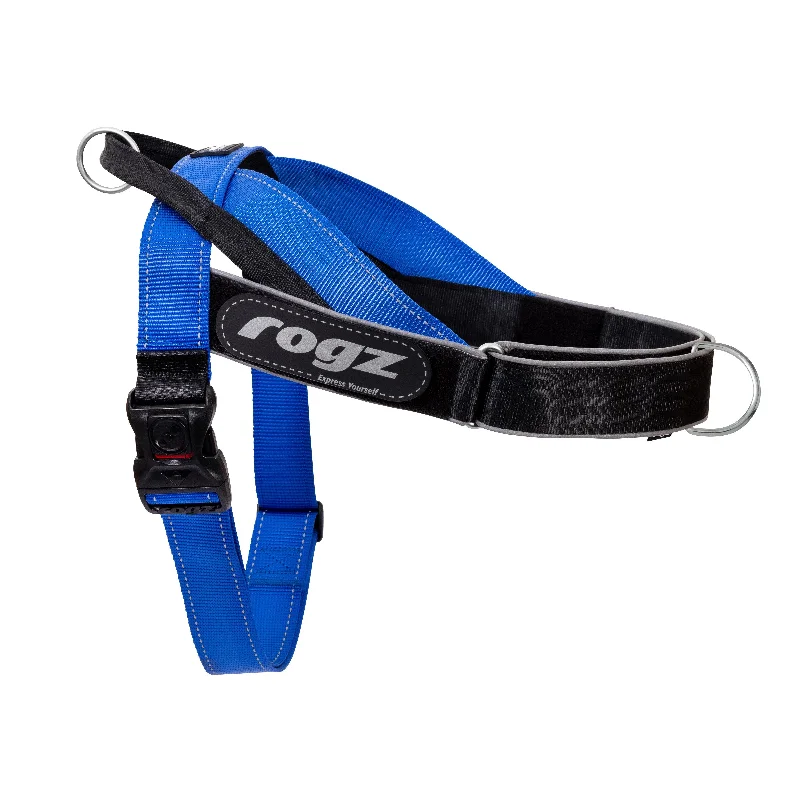 Rogz Utility LetzGo Personalised Harness Blue Xlge=^._.^=