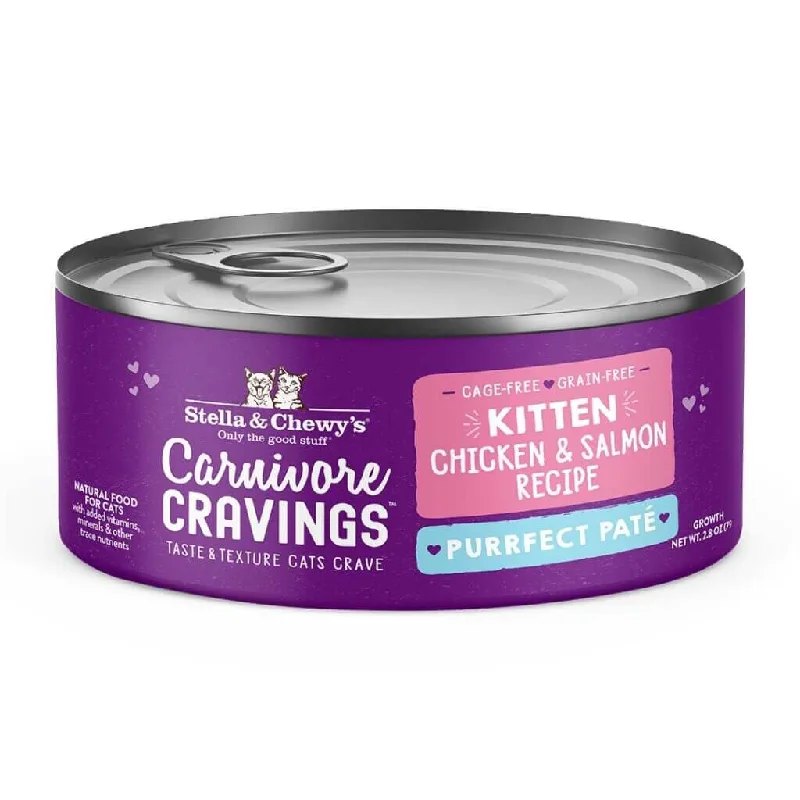 Stella & Chewy's Carnivore Cravings Purrfect Pate Kitten Chicken & Salmon Recipe Wet Cat Food