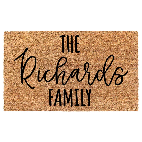 Fun Family Custom Doormat