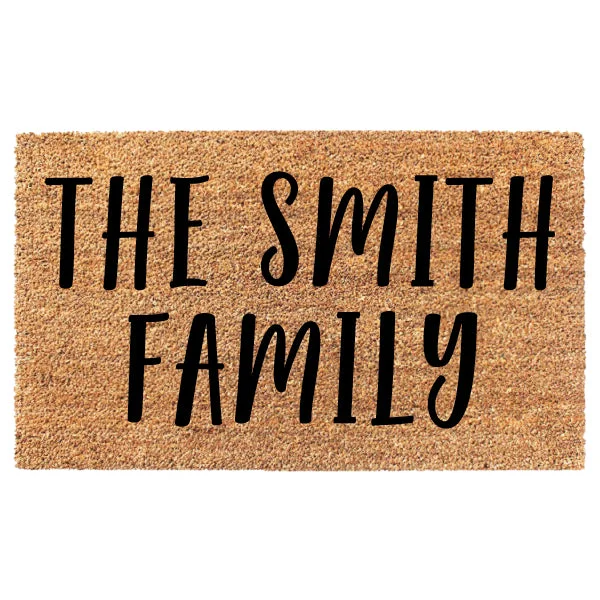 Custom Family Doormat