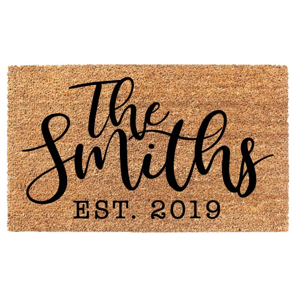 Personalized Last Name Doormat