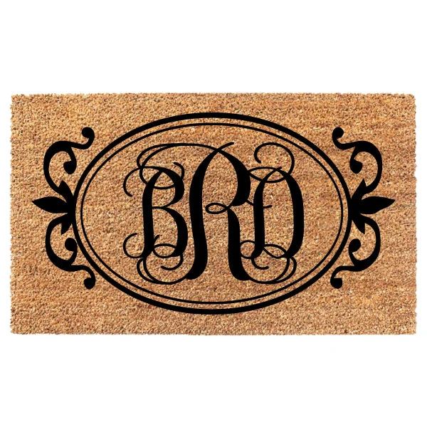 Three Initials Monogram Circle