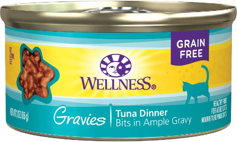 Wellness Natural Grain Free Gravies Tuna Dinner Canned Cat Food