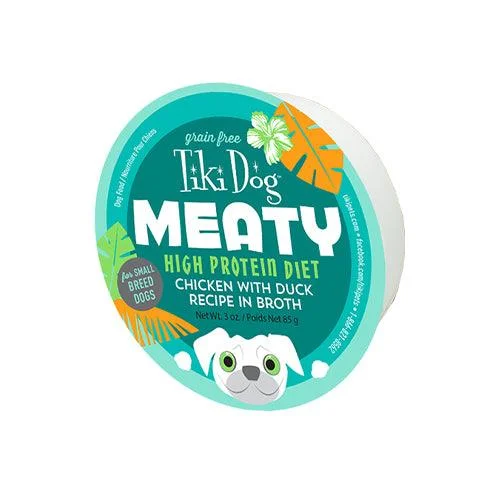 Wet Dog Food - Meaty - Chicken with Duck in Broth - 3 oz