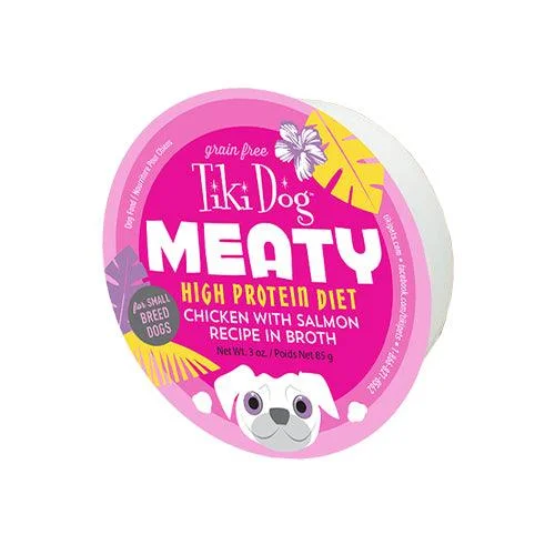 Wet Dog Food - Meaty - Chicken with Salmon in Broth - 3 oz