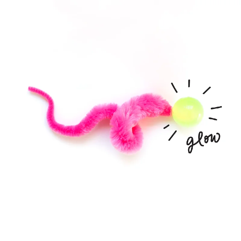 Wiggly Glow in the Dark Cat Toy Bouncy Ball