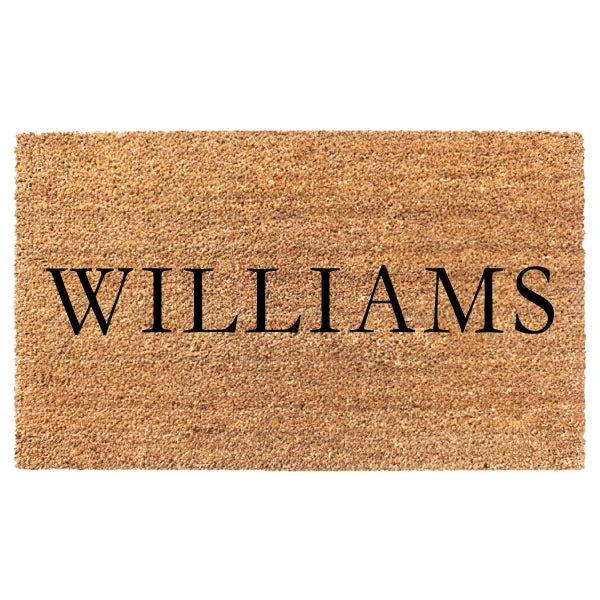 Simple Last Name Custom Doormat